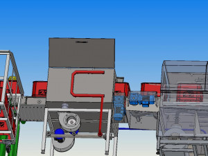 industrial box washing equipment Modelo 3D