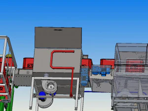 industrial box washing equipment 3D Model