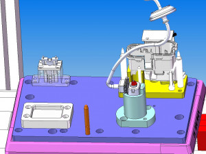 automobile door lock production line 3D 模型