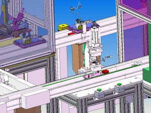 automobile door lock production line 3D 模型