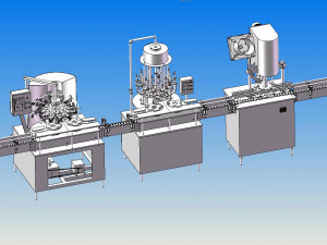 automatic bottled beverage production line 3D Модель