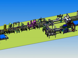 automatic enameled wire conveyor line Modèle 3D