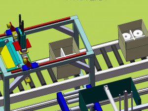 automatic enameled wire conveyor line Model 3D