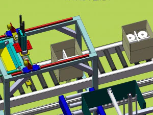automatic enameled wire conveyor line 3D Model