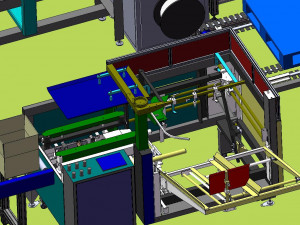 automatic enameled wire conveyor line Model 3D