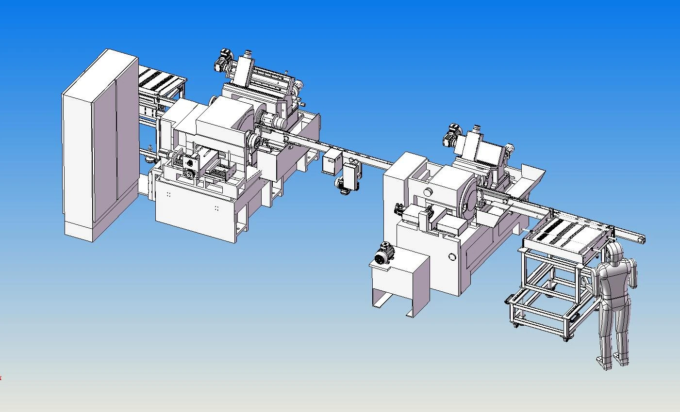 production line model of european automatic grinder 3D Model .c4d .max .obj .3ds .fbx .stl .blend 