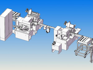 production line model of european automatic grinder 3D Model