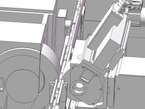 production line model of european automatic grinder Modelo 3D