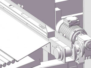 production line model of european automatic grinder 3D Model