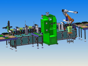 universal joint production line 3D Модель