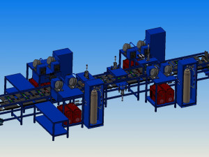 automatic welding production line 3D मॉडल