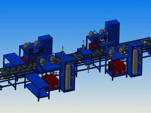 automatic welding production line 3D Model