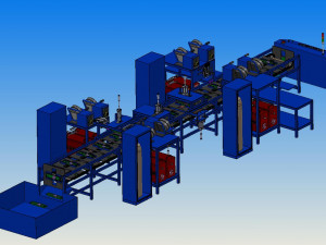 automatic welding production line 3D मॉडल
