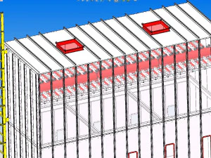 80000 air volume cartridge filter inclined cartridge filter 3D Model