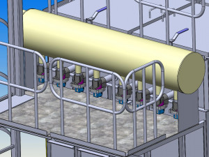 bag filter 112 bags pulse bag filter 3D Модель