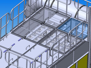 bag filter 112 bags pulse bag filter 3D Модель