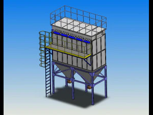 del filtro a maniche Modello 3D