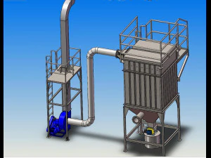 of bag pulse bag filter 3D Model