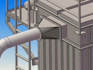 of bag pulse bag filter Modèle 3D