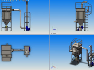 of bag pulse bag filter Modèle 3D