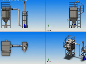 of bag pulse bag filter 3D Model
