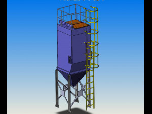 of pulse bag filter 3D Модель