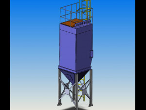 of pulse bag filter Modelo 3D