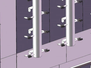dust collector assembled with sheet metal in wood industry 3D Model