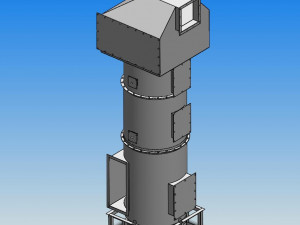 water film dust collector Modello 3D
