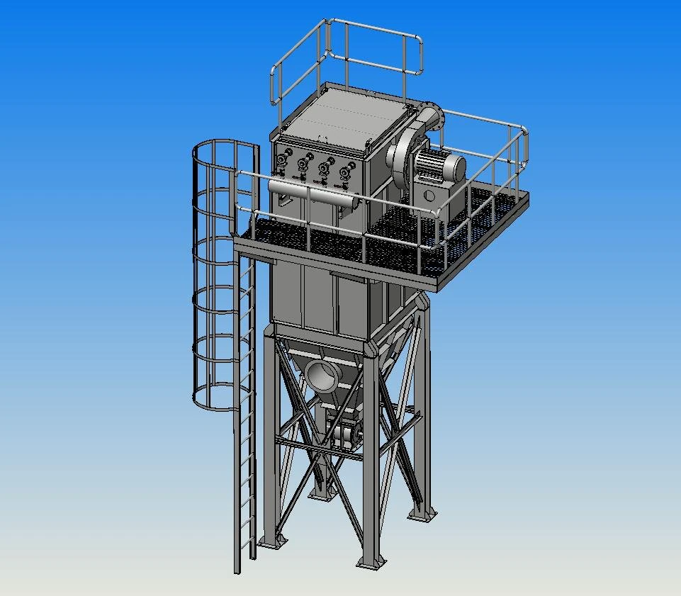 of water film precipitator 3D Model .c4d .max .obj .3ds .fbx .stl .blend 