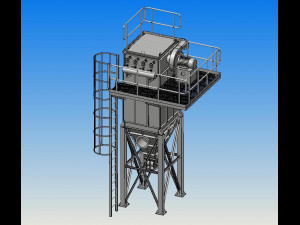 of water film precipitator 3D Model