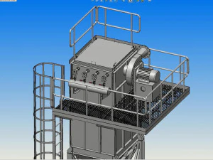 of water film precipitator 3D Model
