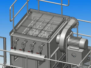 of water film precipitator 3D Model
