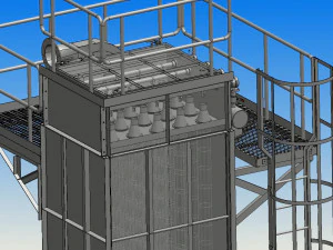 of water film precipitator 3D Model
