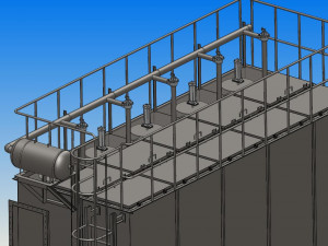 air box pulse bag filter Modèle 3D