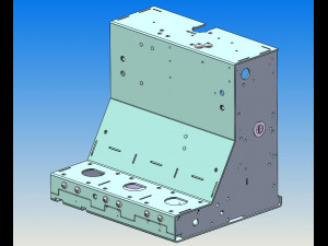 mechanism model of circuit breaker with star gear reducer Modelo 3D