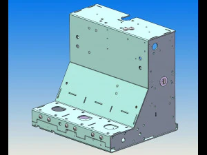 mechanism model of circuit breaker with star gear reducer 3D Model