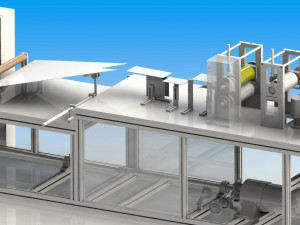 cap making equipment for medical operation cap 3D Model