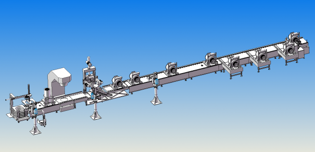 elevator traction machine assembly line motor assembly process 3D-Modell .c4d .max .obj .3ds .fbx .stl .blend 