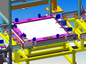 automobile skylight assembly line Model 3D