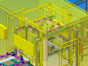 automobile skylight assembly line Model 3D