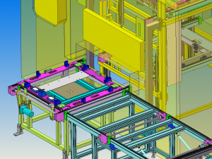 automobile skylight assembly line Model 3D