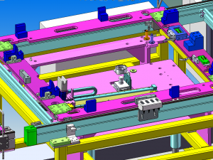 automobile skylight assembly line Model 3D