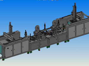 mobile phone film assembly line 3D Model