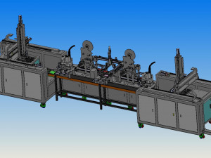 mobile phone film assembly line 3Dモデル