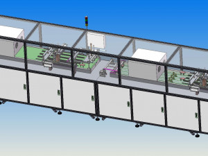 display automatic dispensing uv curing line 3D Model