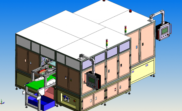 automatic test line Model 3D .c4d .max .obj .3ds .fbx .stl .blend 