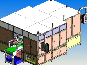 otomatik test hattı 3D Model