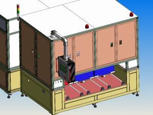 automatic test line Model 3D