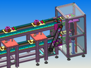 automatic assembly dispensing line 3D Model